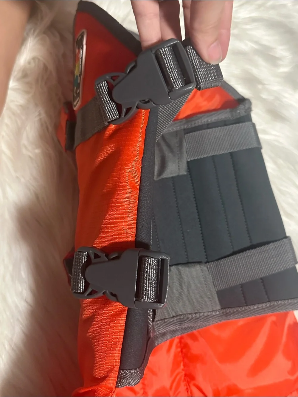 Granby Splash Life Jacket for Small Pets - Bright Orange